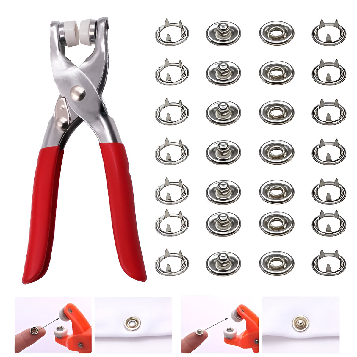 Metal Hand Press Tich Button Machine